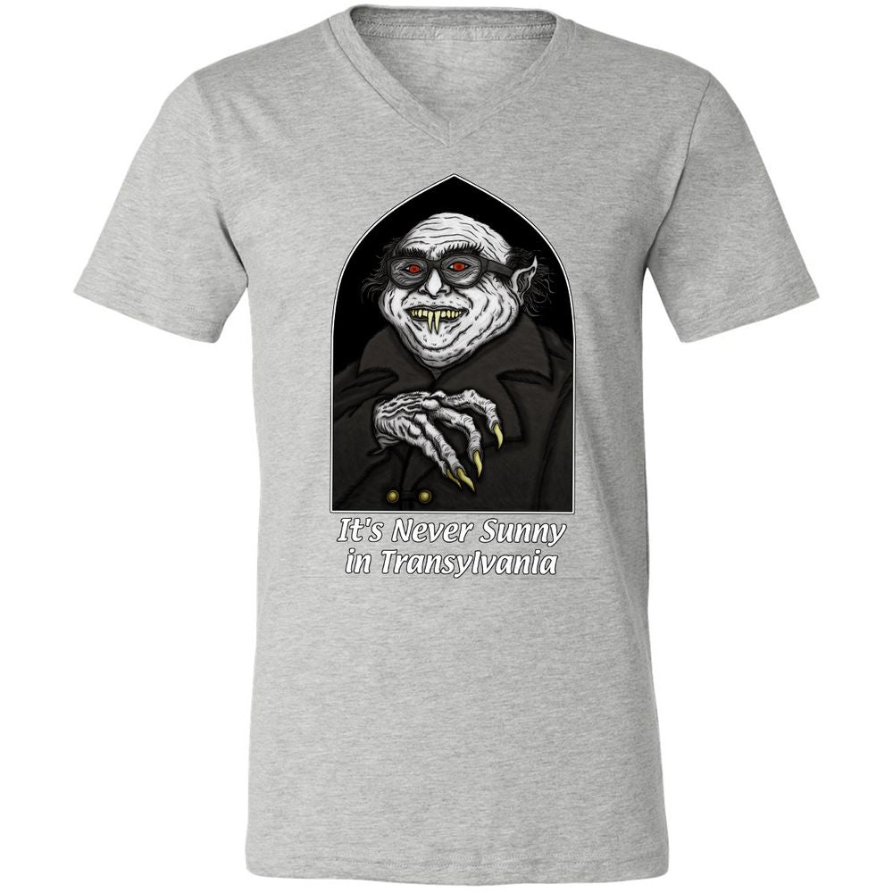 Unisex V-Neck T-Shirt - C1JWRPPX - Athletic Heather - 7