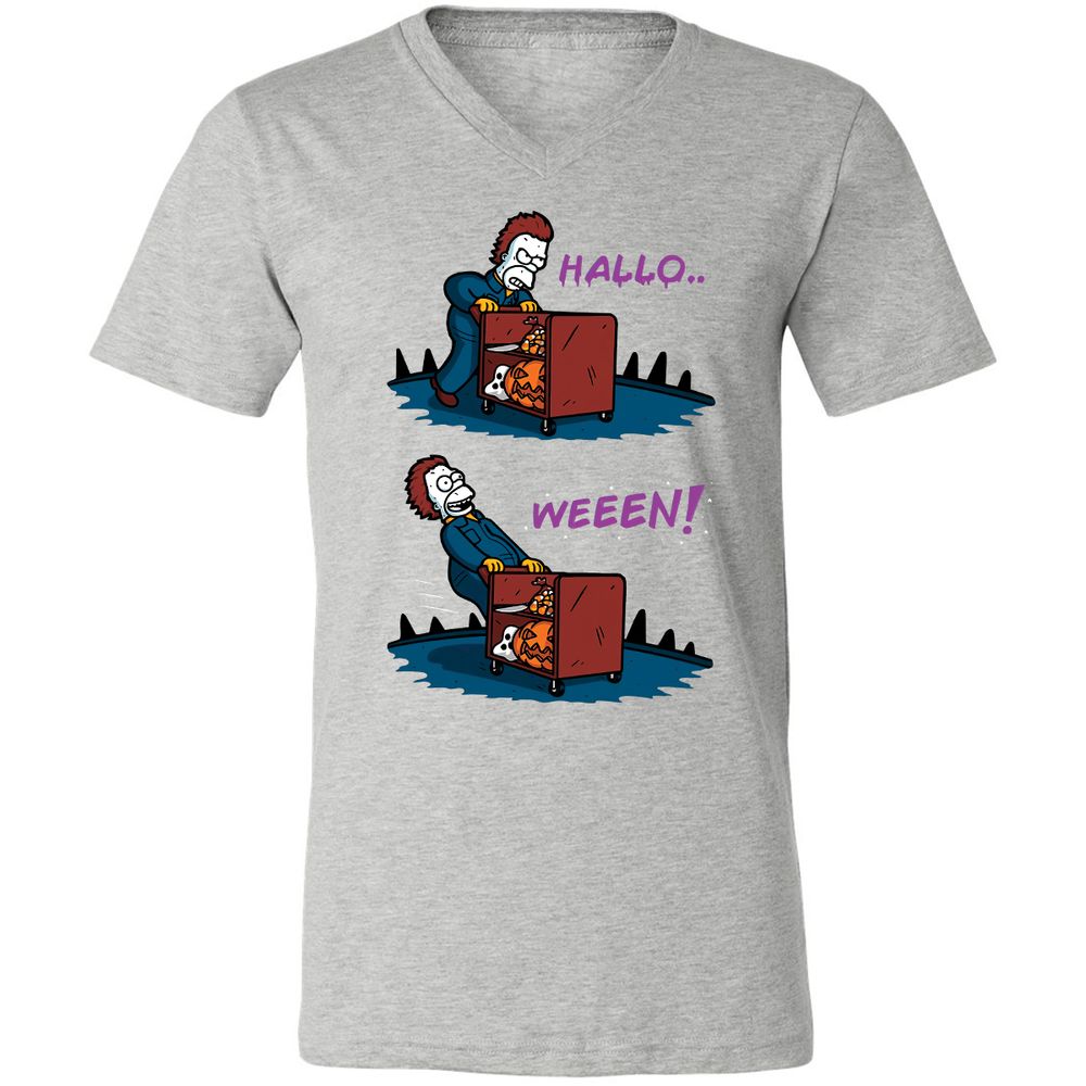 Unisex V-Neck T-Shirt - MMVAQEWT - Athletic Heather - 7