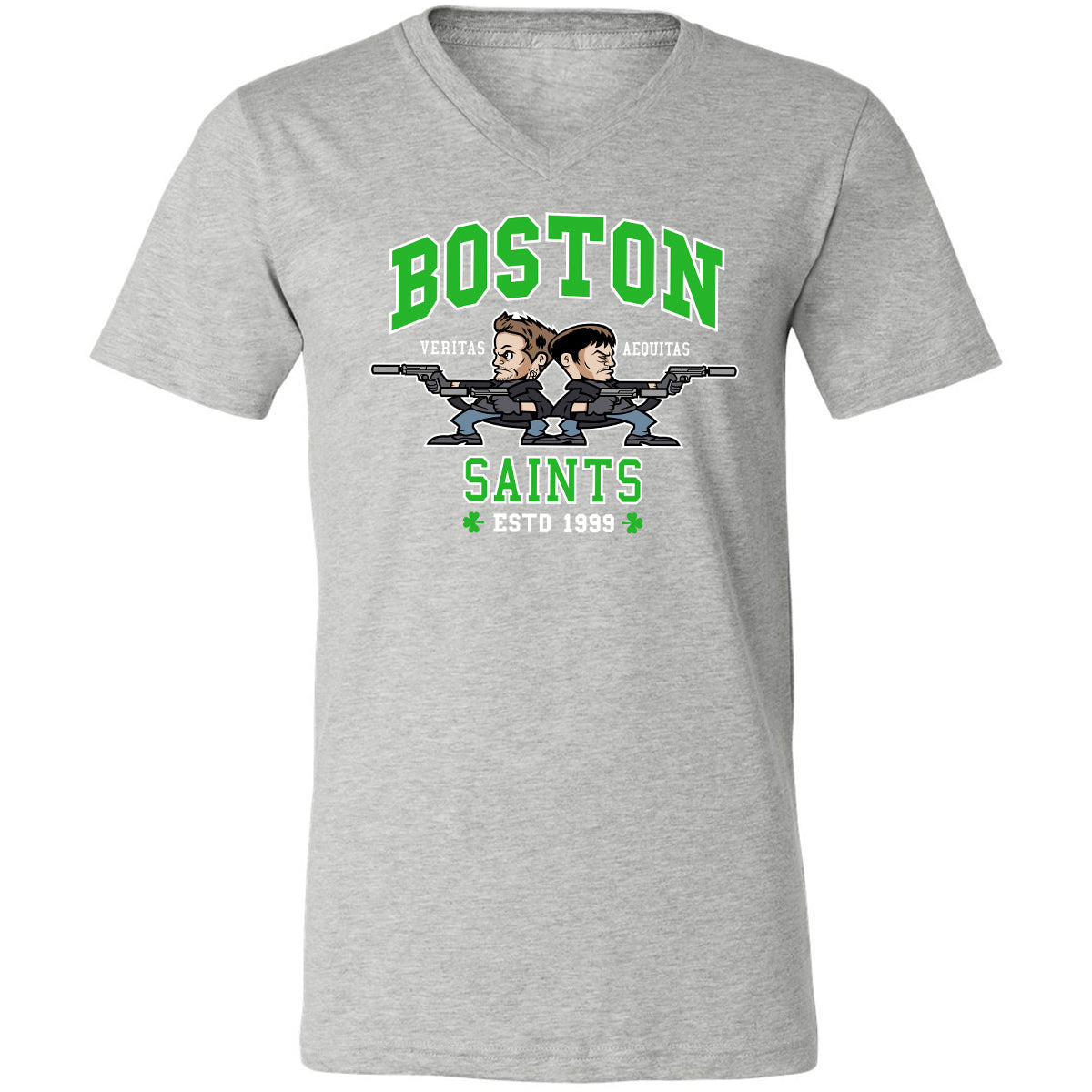 Unisex V-Neck T-Shirt - 3KBJWPQ1 - Athletic Heather - 7