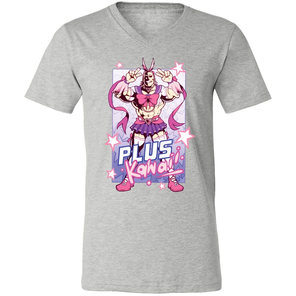 Unisex V-Neck T-Shirt - UUR5YS5W - Athletic Heather - 7