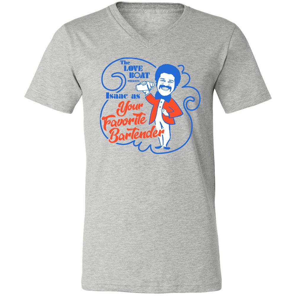 Unisex V-Neck T-Shirt - ETLFJUB6 - Athletic Heather - 7