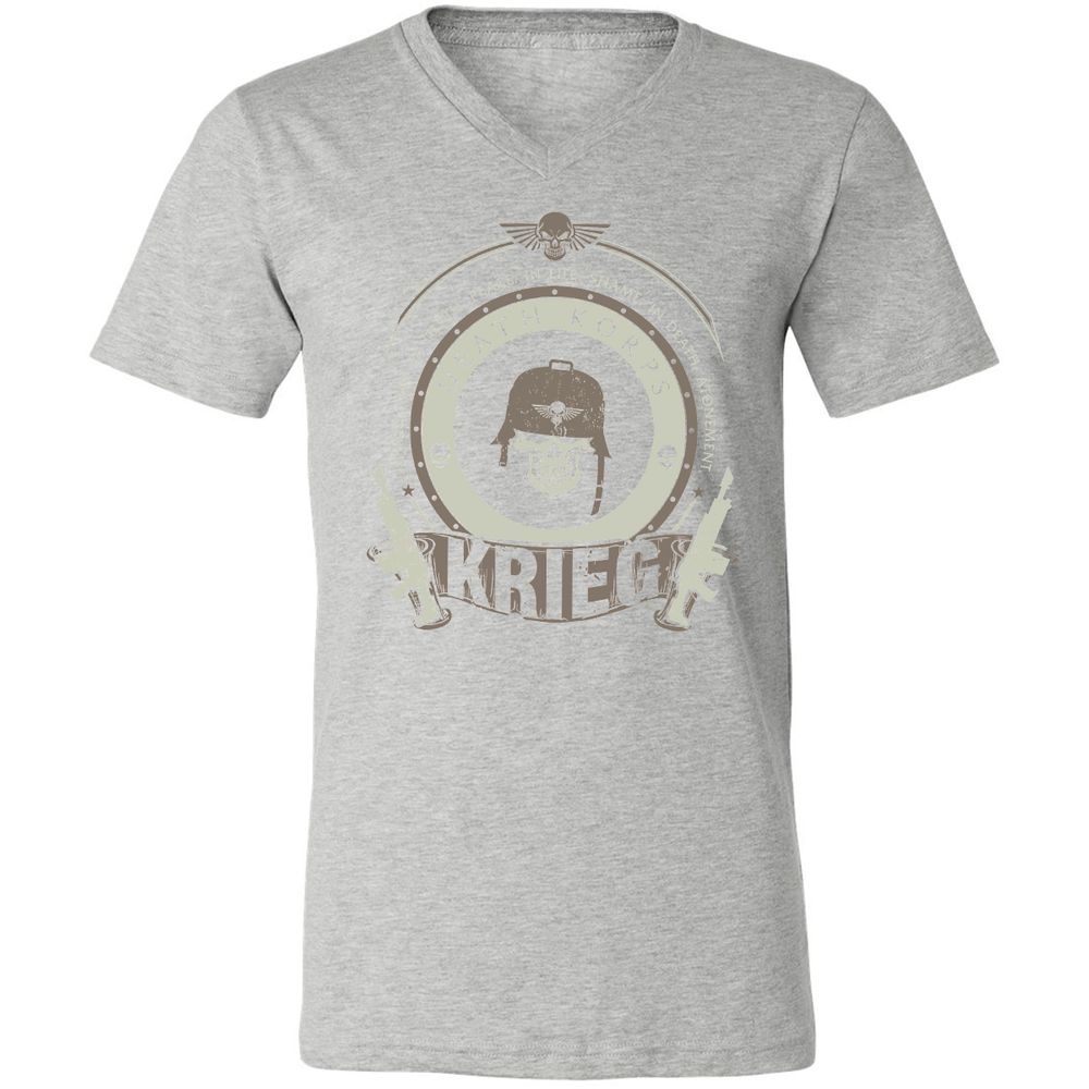 Unisex V-Neck T-Shirt - 9SHQZC1C - Athletic Heather - 7