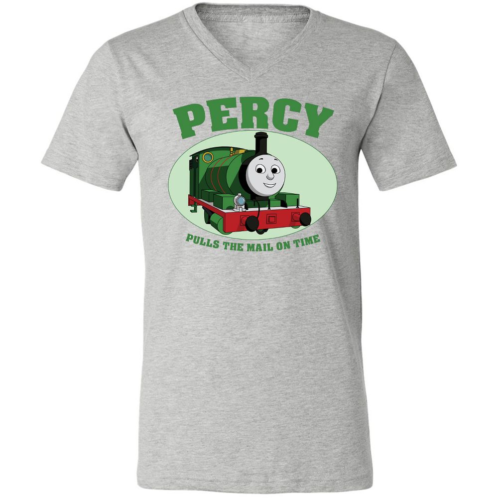 Unisex V-Neck T-Shirt - W9Q8D4HG - Athletic Heather - 7
