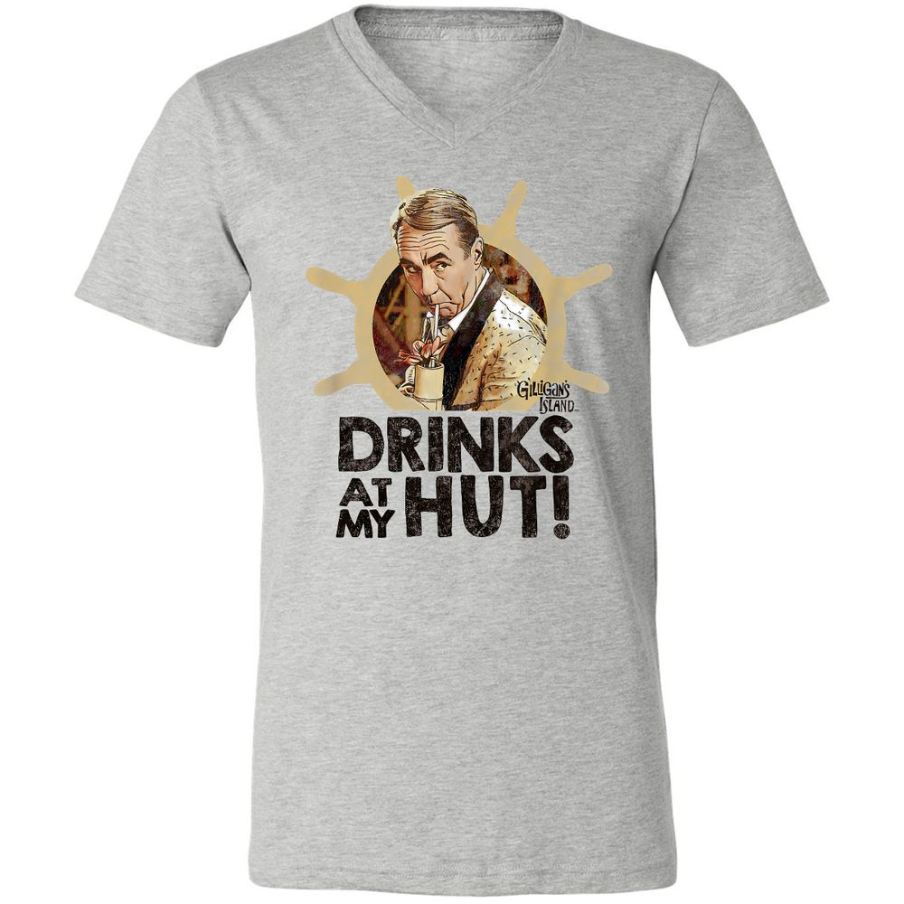 Unisex V-Neck T-Shirt - UD14M7TF - Athletic Heather - 7