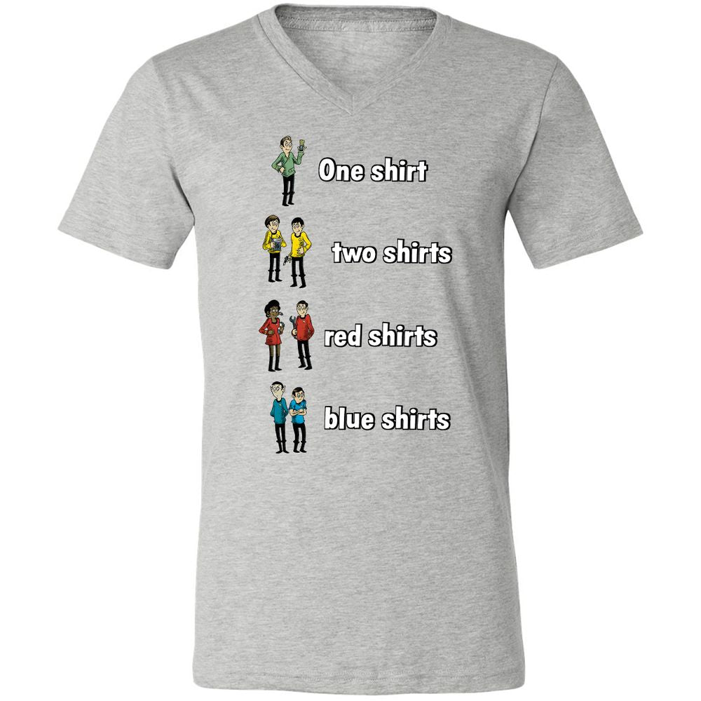 Unisex V-Neck T-Shirt - W339ZALK - Athletic Heather - 7