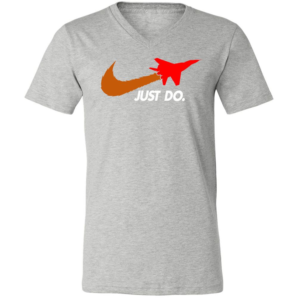 Unisex V-Neck T-Shirt - CVK4X2K5 - Athletic Heather - 7