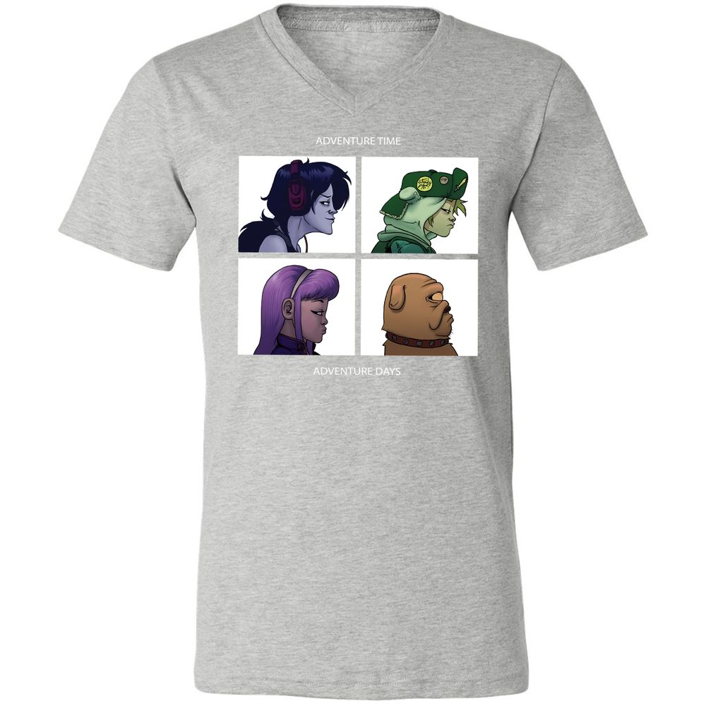Unisex V-Neck T-Shirt - 6F5AVUWP - Athletic Heather - 7