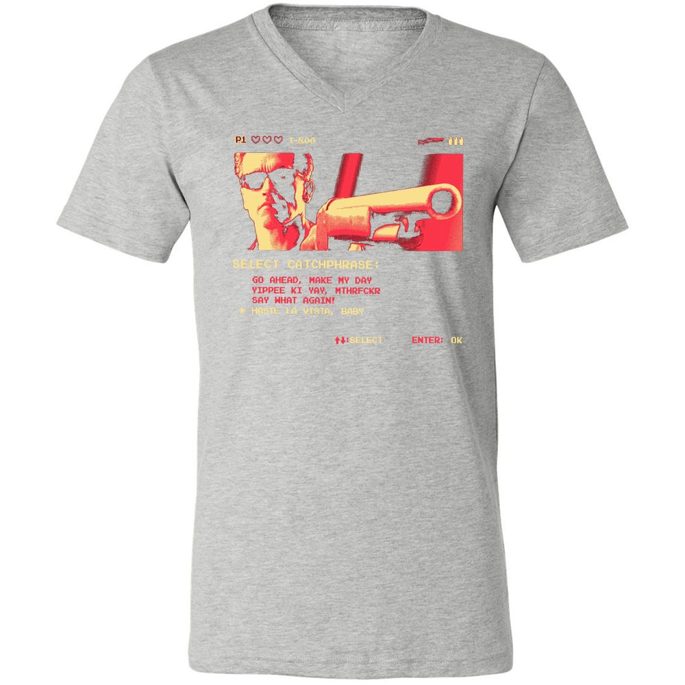 Unisex V-Neck T-Shirt - RWB5KSLR - Athletic Heather - 7
