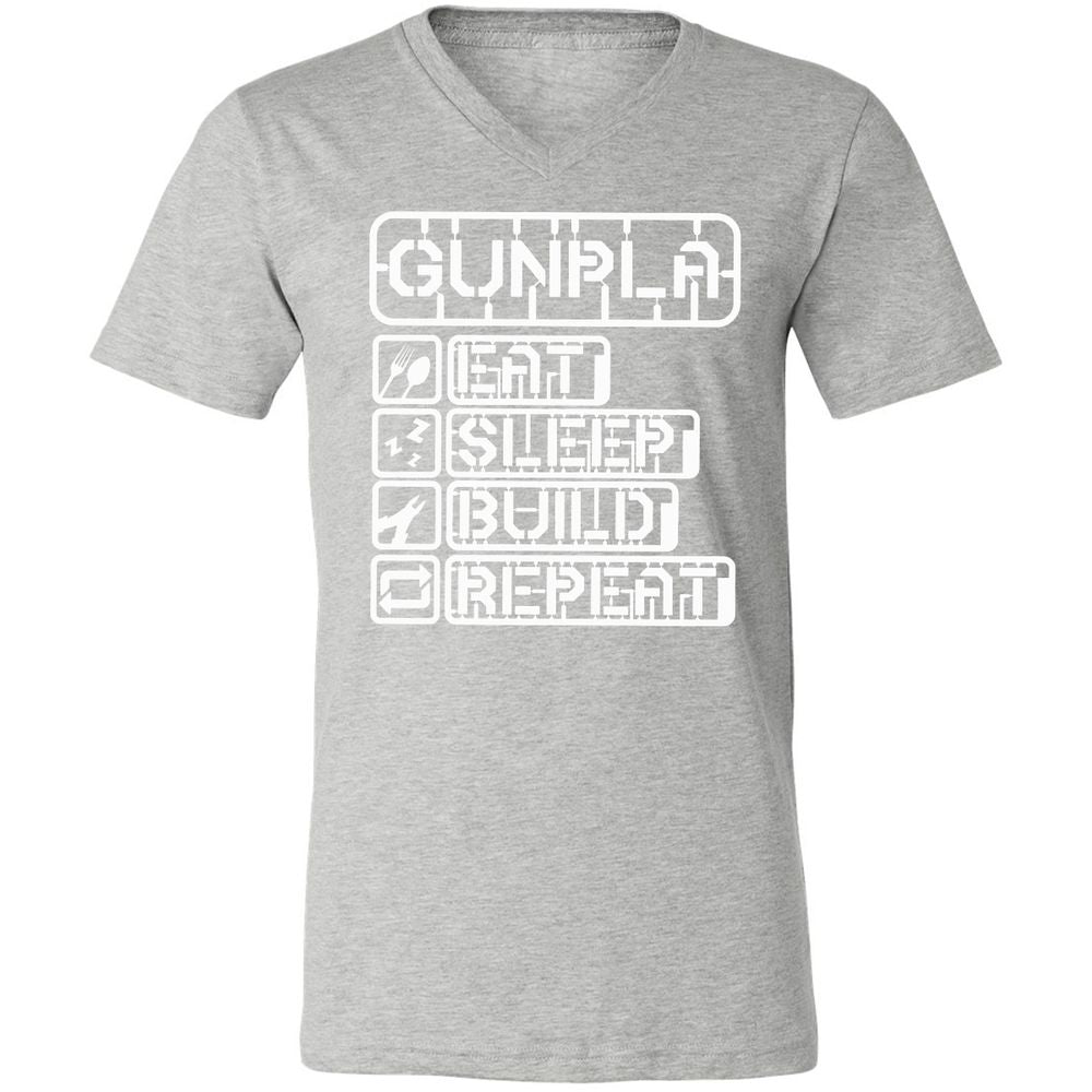 Unisex V-Neck T-Shirt - KCG9ZJ5R - Athletic Heather - 7