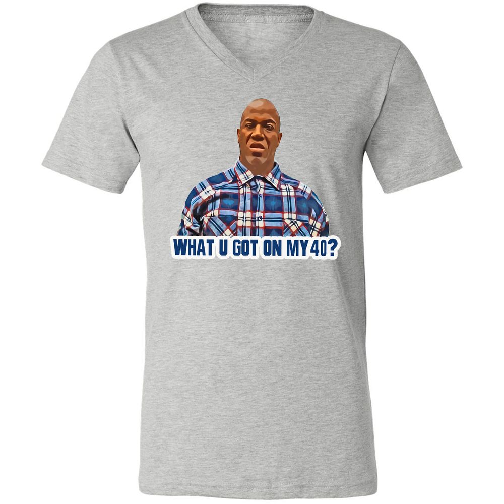 Unisex V-Neck T-Shirt - G11J9ZVX - Athletic Heather - 7