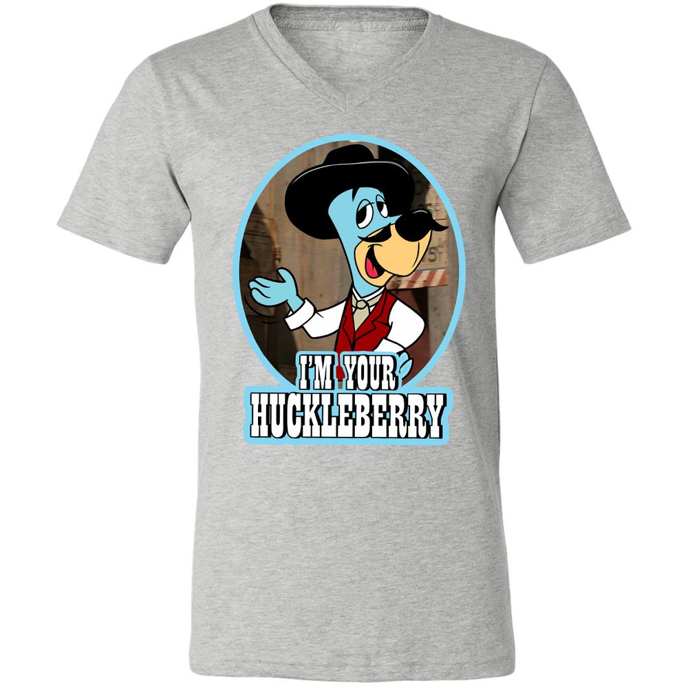 Unisex V-Neck T-Shirt - 8XYAZ9V8 - Athletic Heather - 7
