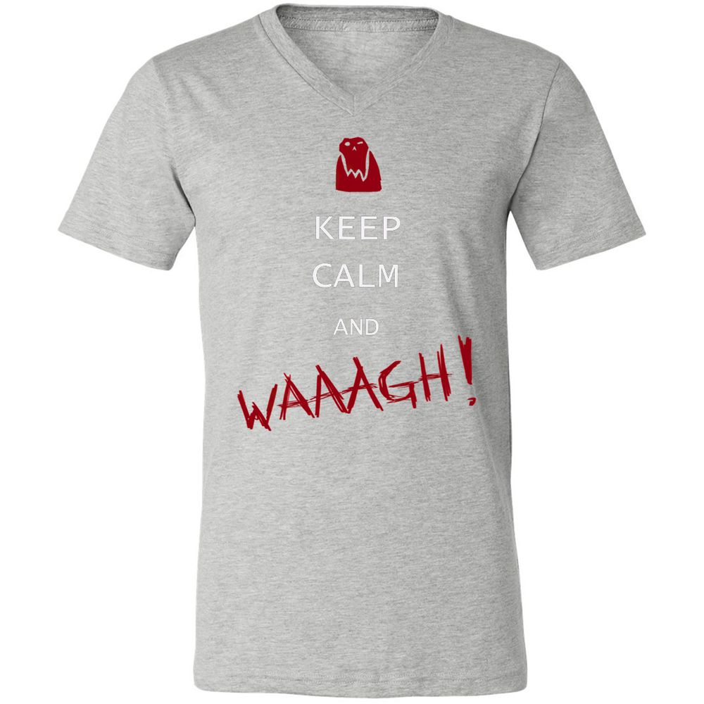 Unisex V-Neck T-Shirt - 4PCUZHVR - Athletic Heather - 7