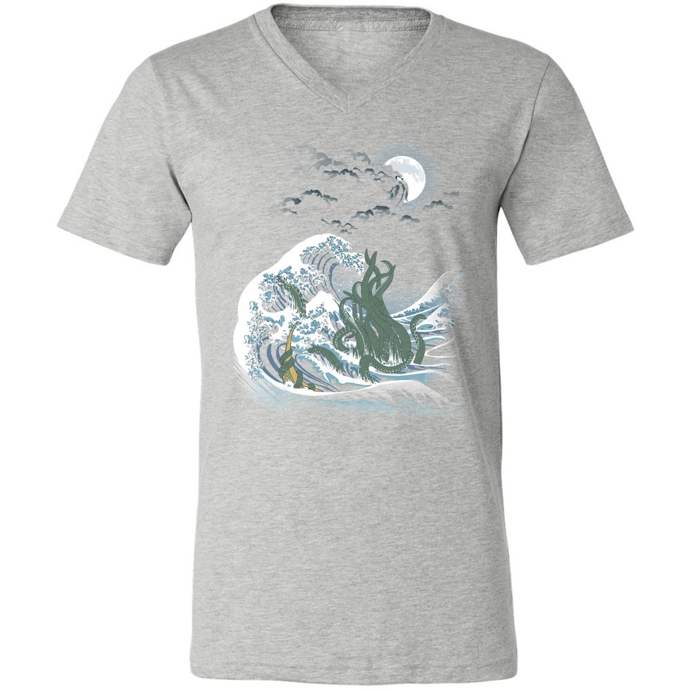 Unisex V-Neck T-Shirt - WS61455L - Athletic Heather - 7