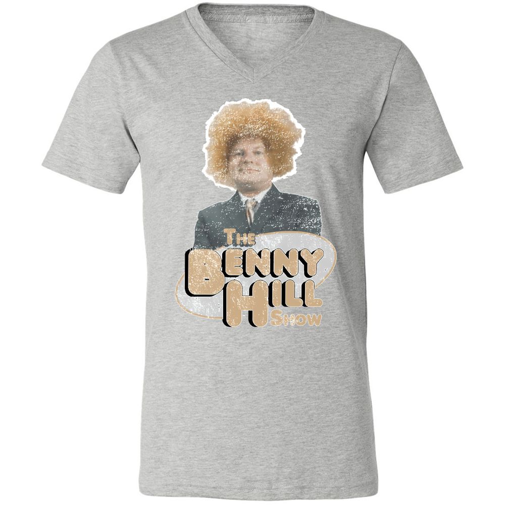 Unisex V-Neck T-Shirt - F6CENG3F - Athletic Heather - 7