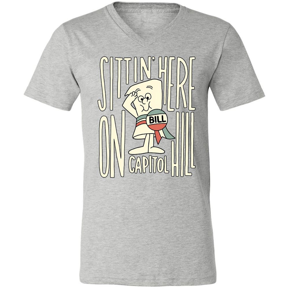 Unisex V-Neck T-Shirt - P8MMKY8J - Athletic Heather - 7
