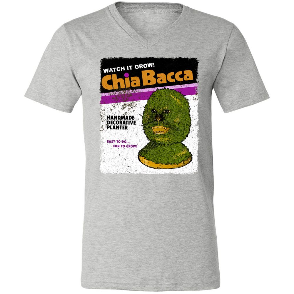 Unisex V-Neck T-Shirt - L9SZHRZ7 - Athletic Heather - 7