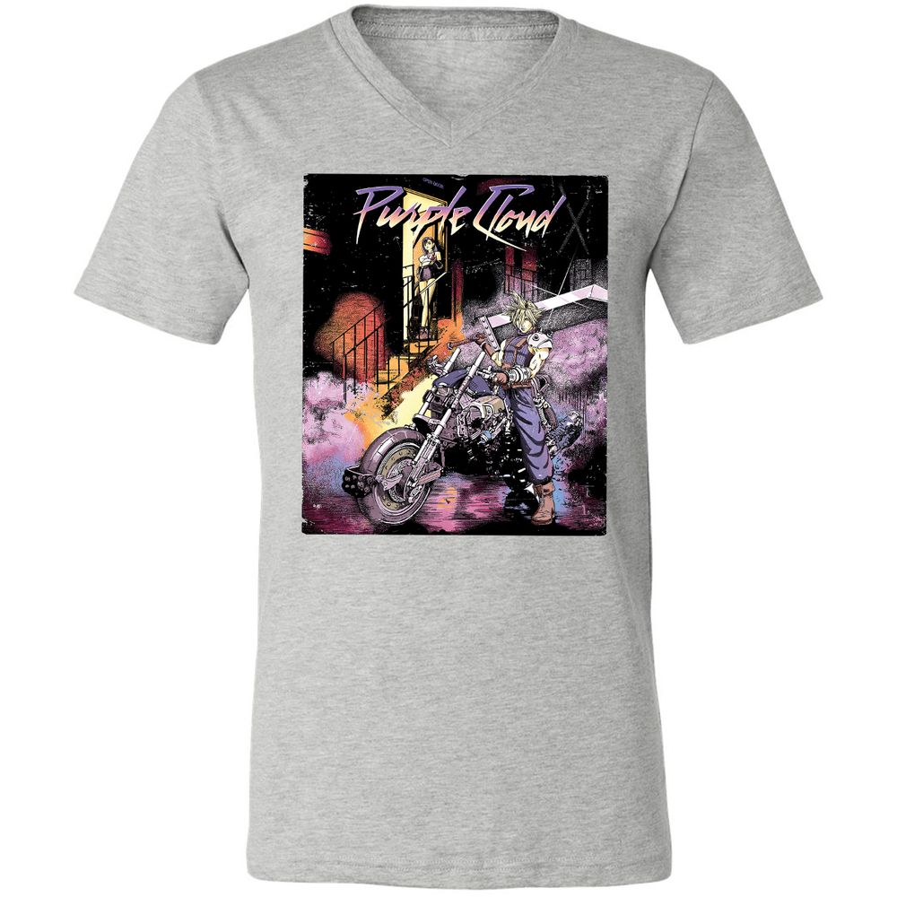 Unisex V-Neck T-Shirt - 7CMVHTGE - Athletic Heather - 7