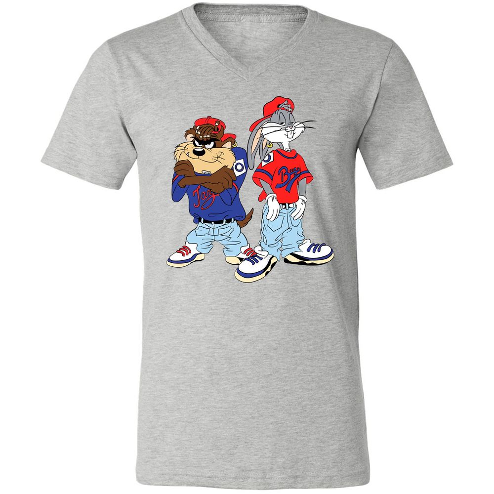 Unisex V-Neck T-Shirt - PXW7QVLE - Athletic Heather - 7