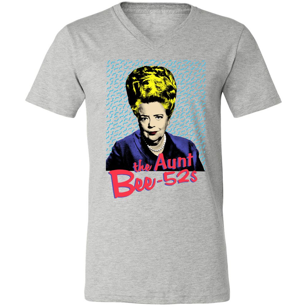 Unisex V-Neck T-Shirt - EGYY3W8Q - Athletic Heather - 7