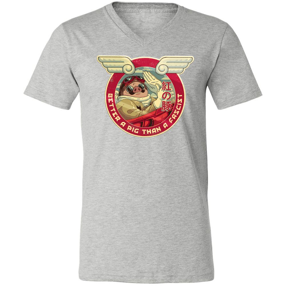 Unisex V-Neck T-Shirt - E2VGW65X - Athletic Heather - 7