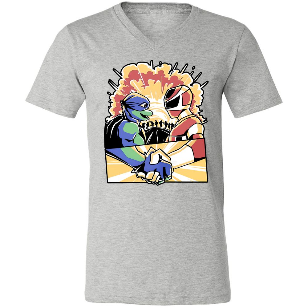 Unisex V-Neck T-Shirt - EW9X64FU - Athletic Heather - 7