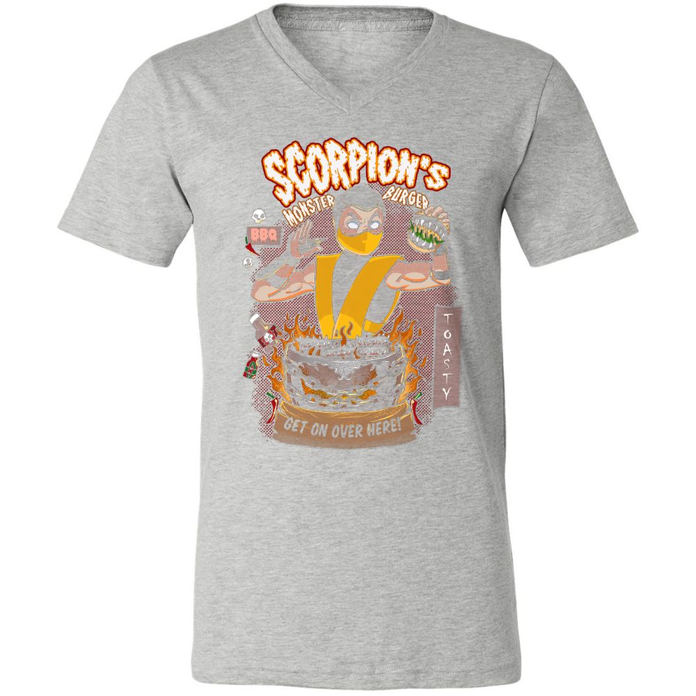 Unisex V-Neck T-Shirt - JX8JKURX - Athletic Heather - 7