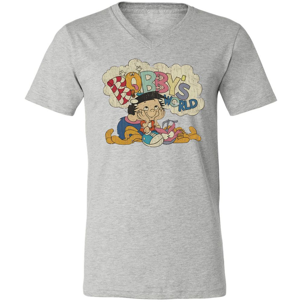 Unisex V-Neck T-Shirt - 238PD93R - Athletic Heather - 7