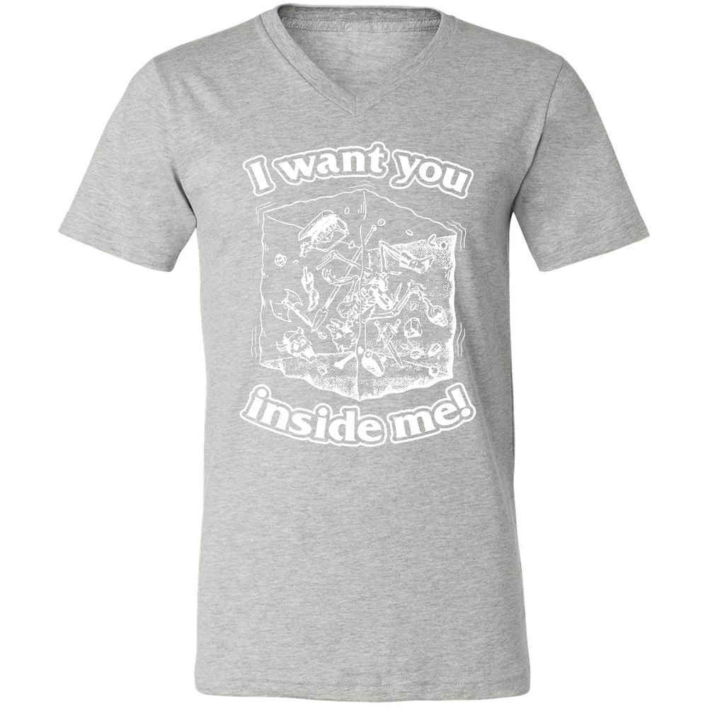 Unisex V-Neck T-Shirt - 3ANWMR1T - Athletic Heather - 7