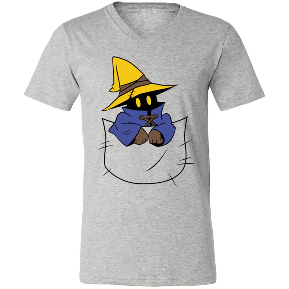 Unisex V-Neck T-Shirt - 6GYFU8KY - Athletic Heather - 7