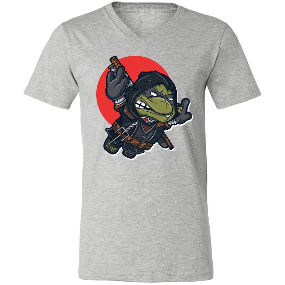 Unisex V-Neck T-Shirt - 4SNCLB1Z - Athletic Heather - 7