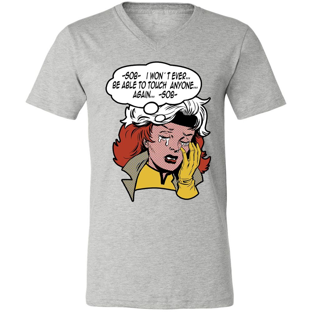 Unisex V-Neck T-Shirt - MJAXLCXC - Athletic Heather - 7