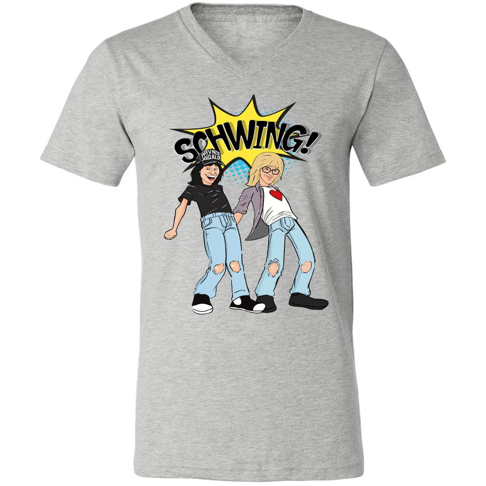 Unisex V-Neck T-Shirt - CPM4HSCN - Athletic Heather - 7