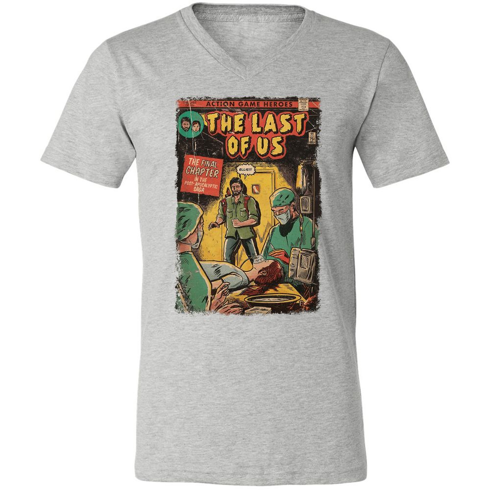 Unisex V-Neck T-Shirt - UMTZW76H - Athletic Heather - 7