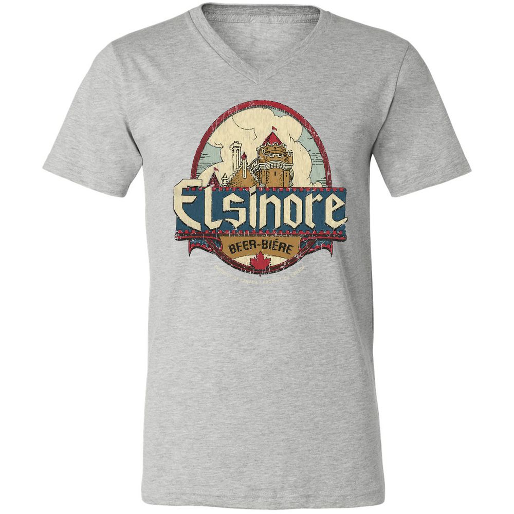 Unisex V-Neck T-Shirt - YF3AZGDX - Athletic Heather - 7