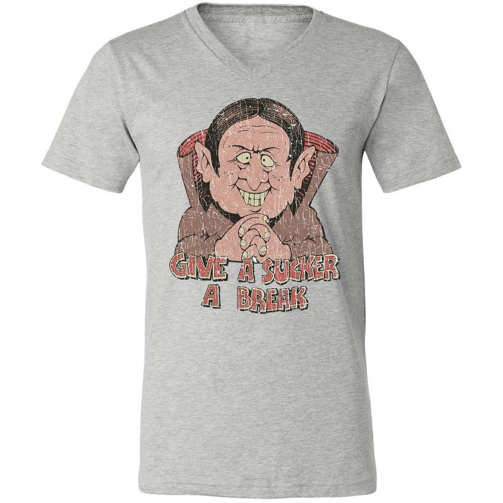 Unisex V-Neck T-Shirt - XUHY64K5 - Athletic Heather - 7