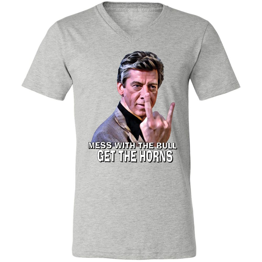 Unisex V-Neck T-Shirt - UF5QEDCG - Athletic Heather - 7