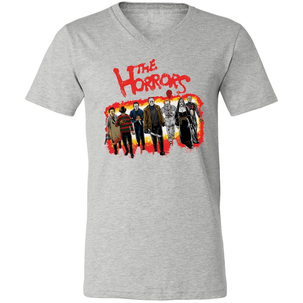Unisex V-Neck T-Shirt - A8M44RH5 - Athletic Heather - 7