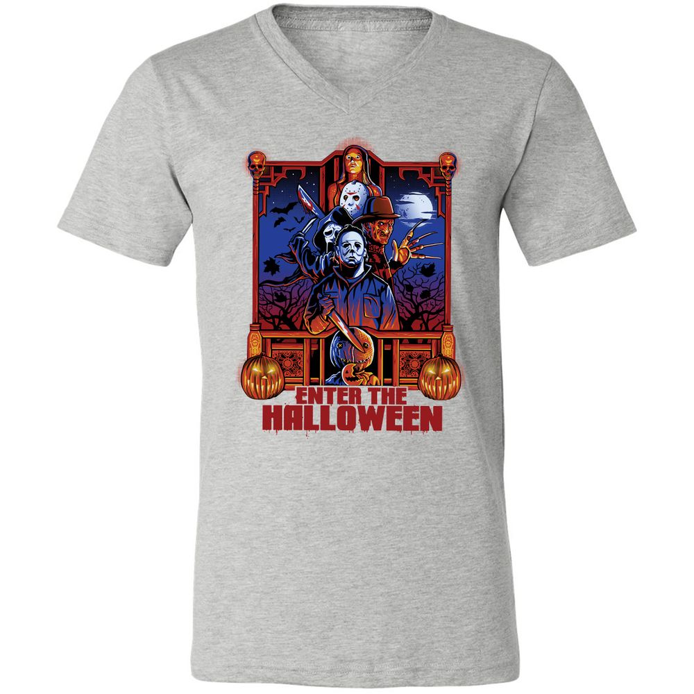 Unisex V-Neck T-Shirt - AH7LAV4Y - Athletic Heather - 7