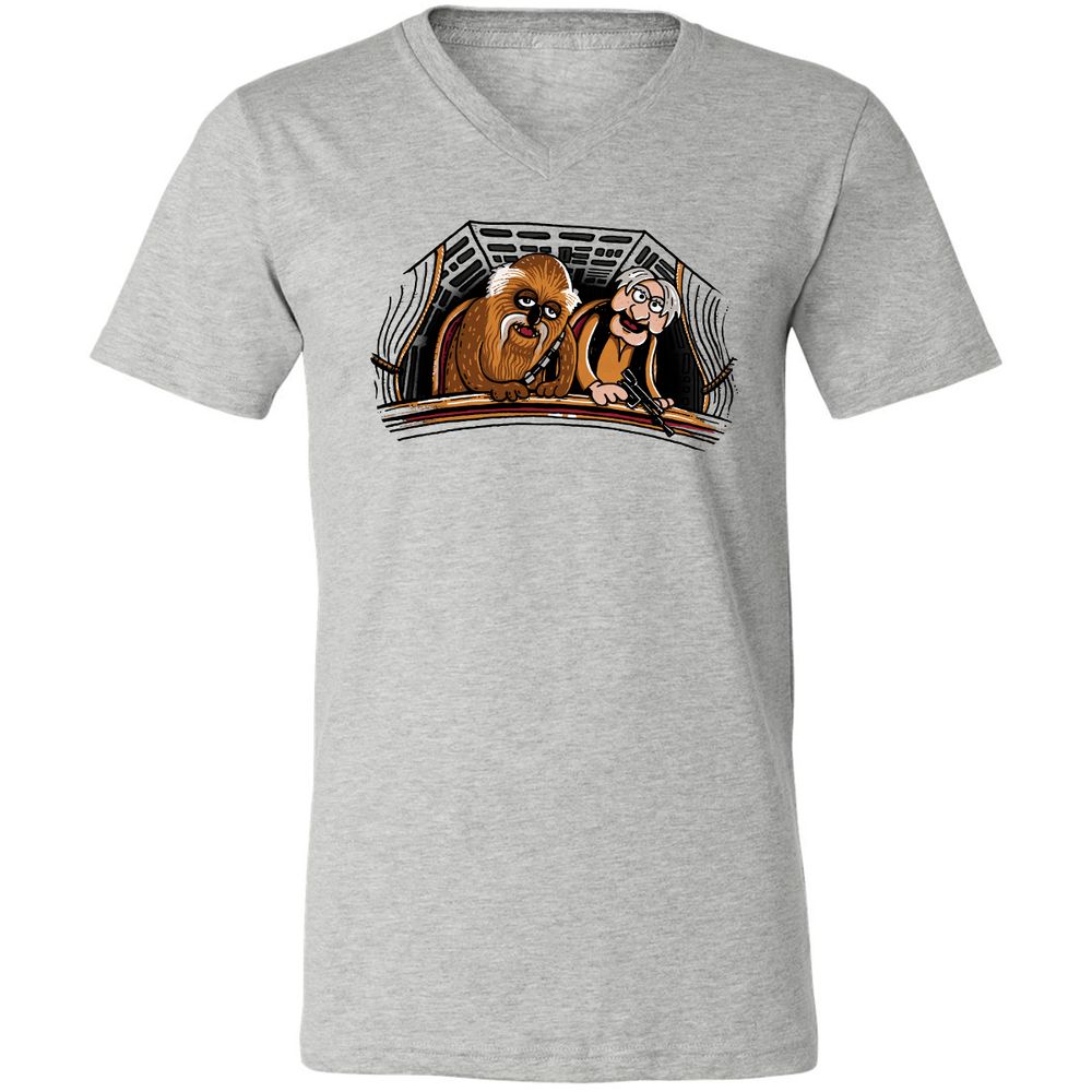 Unisex V-Neck T-Shirt - R3ASTY1R - Athletic Heather - 7