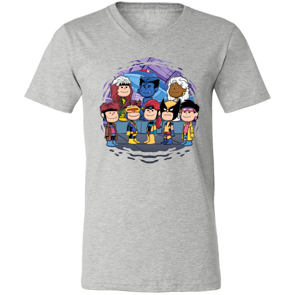 Unisex V-Neck T-Shirt - 9X6N2LSH - Athletic Heather - 7