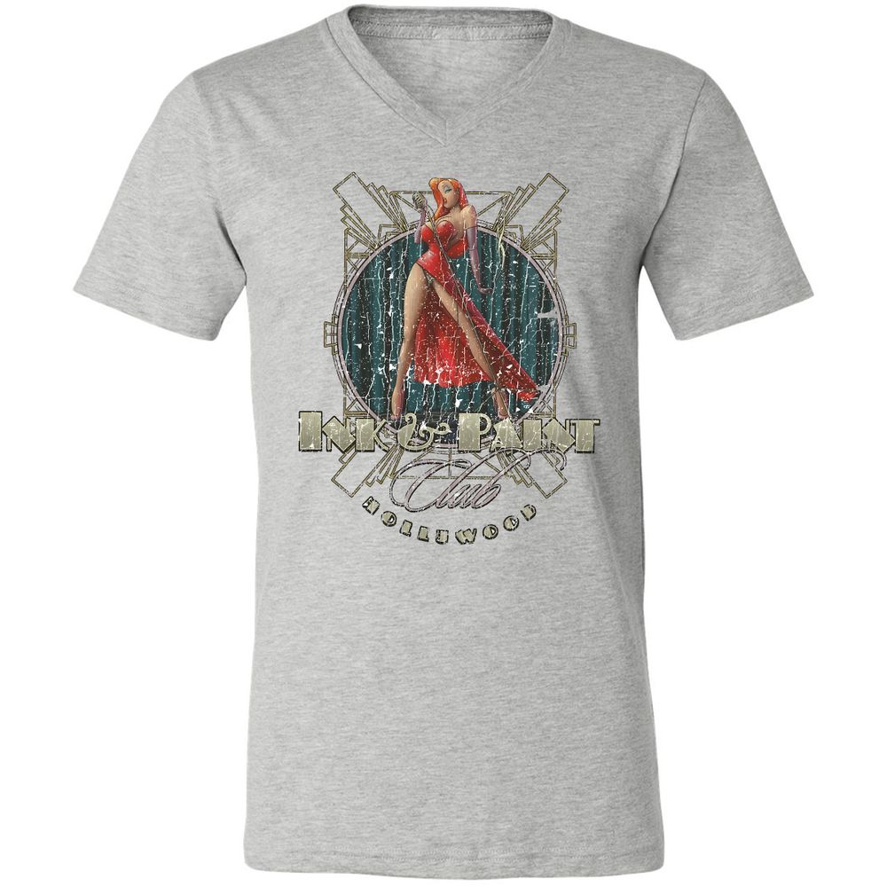 Unisex V-Neck T-Shirt - X47BAHWU - Athletic Heather - 7