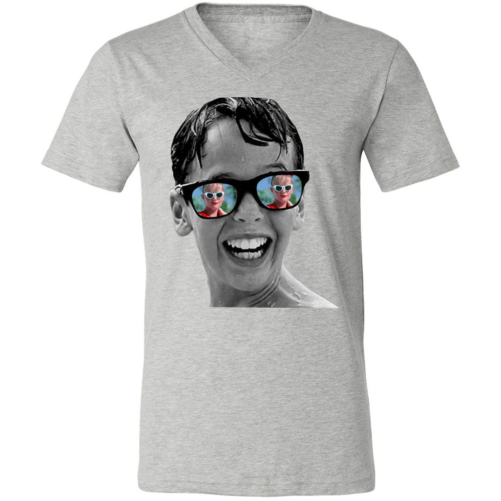 Unisex V-Neck T-Shirt - DGPL9E3P - Athletic Heather - 7