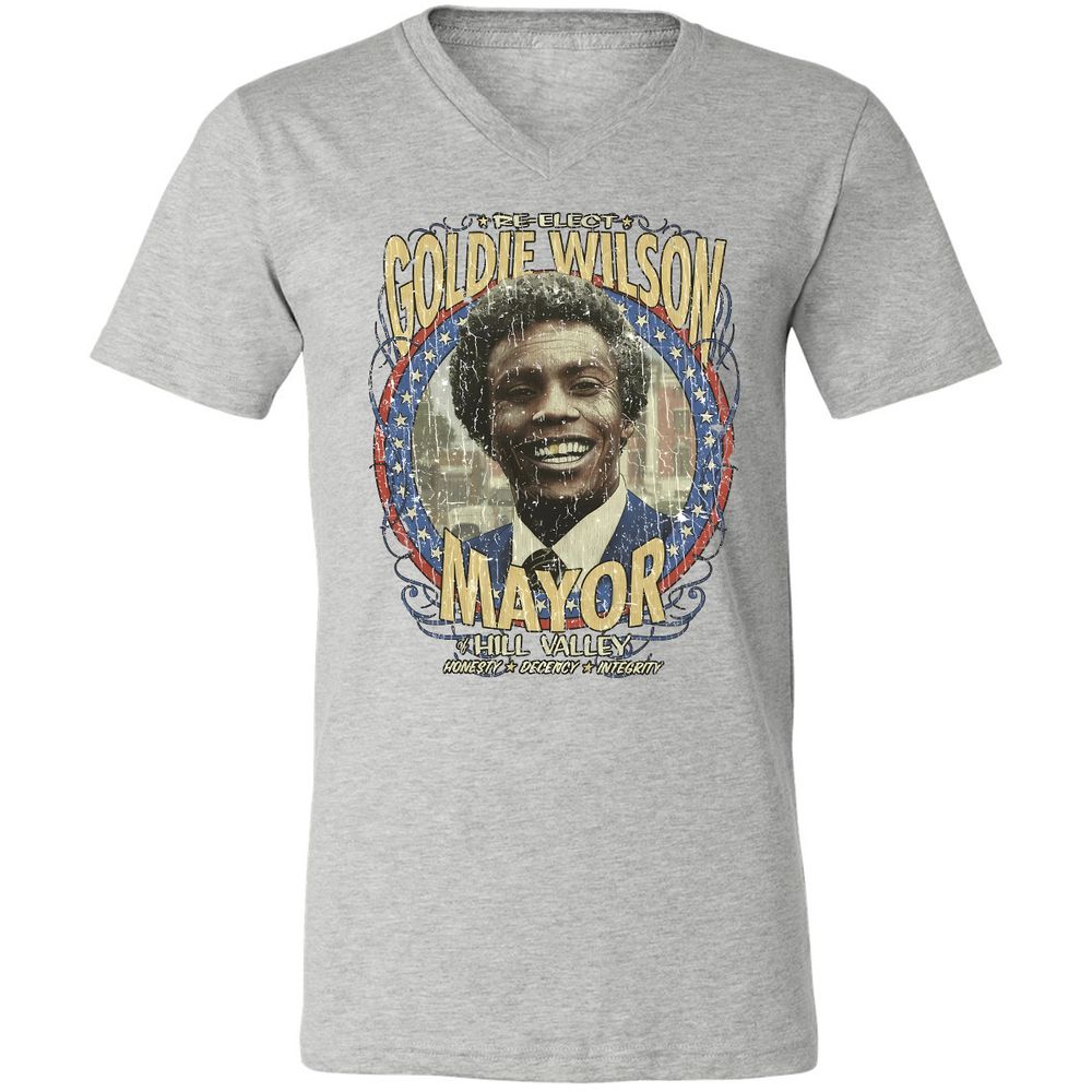 Re-Elect Mayor Goldie Wilson - Athletic Heather - 7