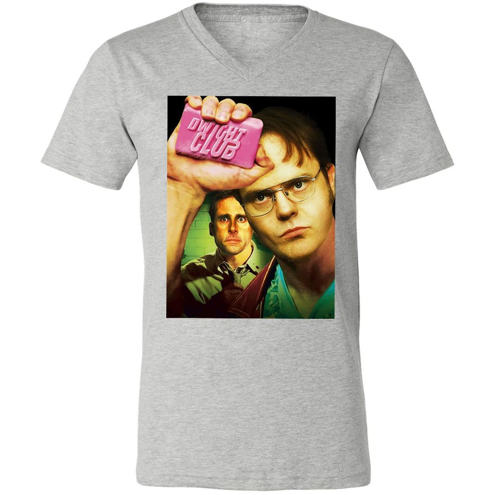 Unisex V-Neck T-Shirt - MZSRSNQJ - Athletic Heather - 7