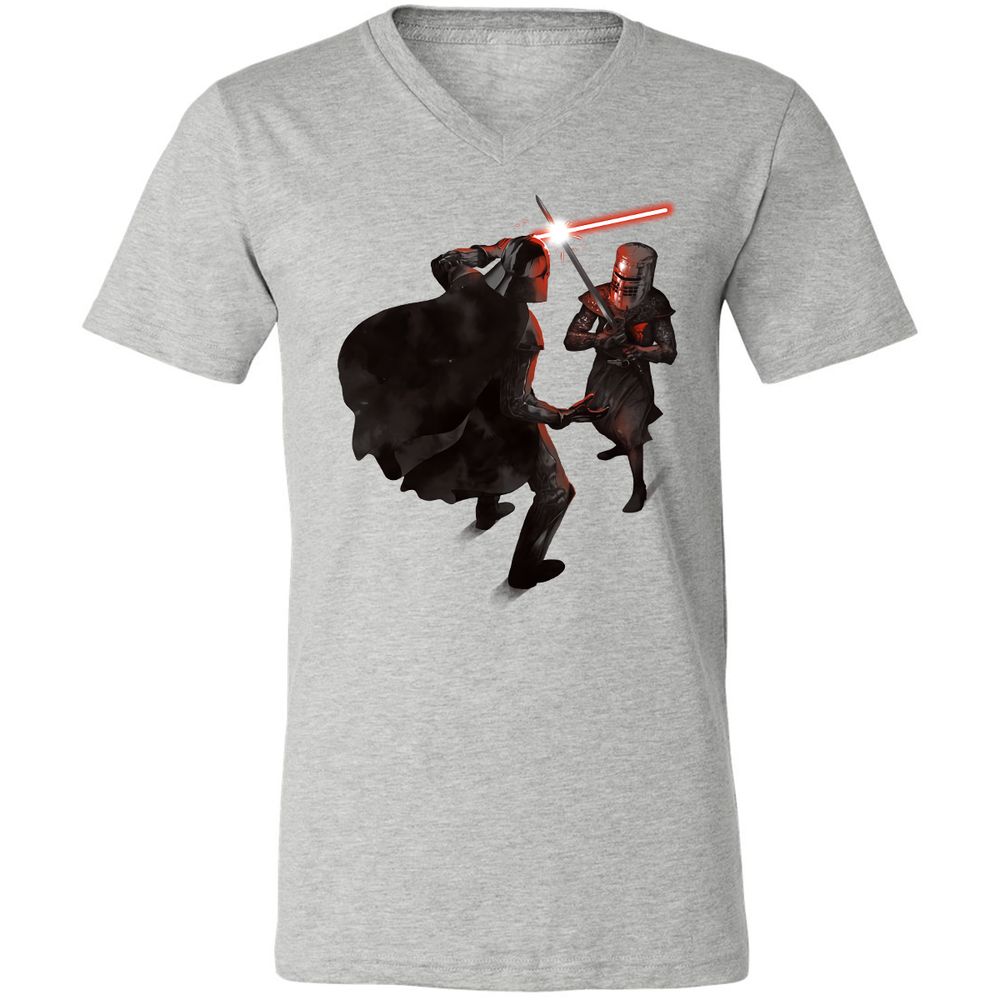 Unisex V-Neck T-Shirt - 16F16CUK - Athletic Heather - 7