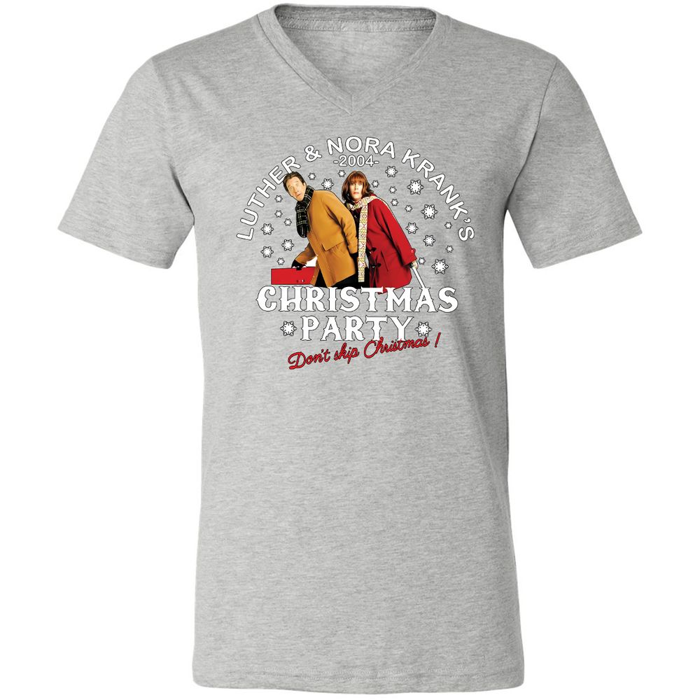 Unisex V-Neck T-Shirt - 6FLRCTA8 - Athletic Heather - 7