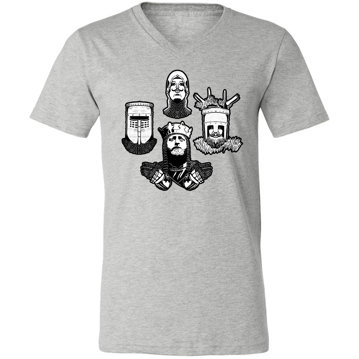 Unisex V-Neck T-Shirt - AL1ZGGQC - Athletic Heather - 7