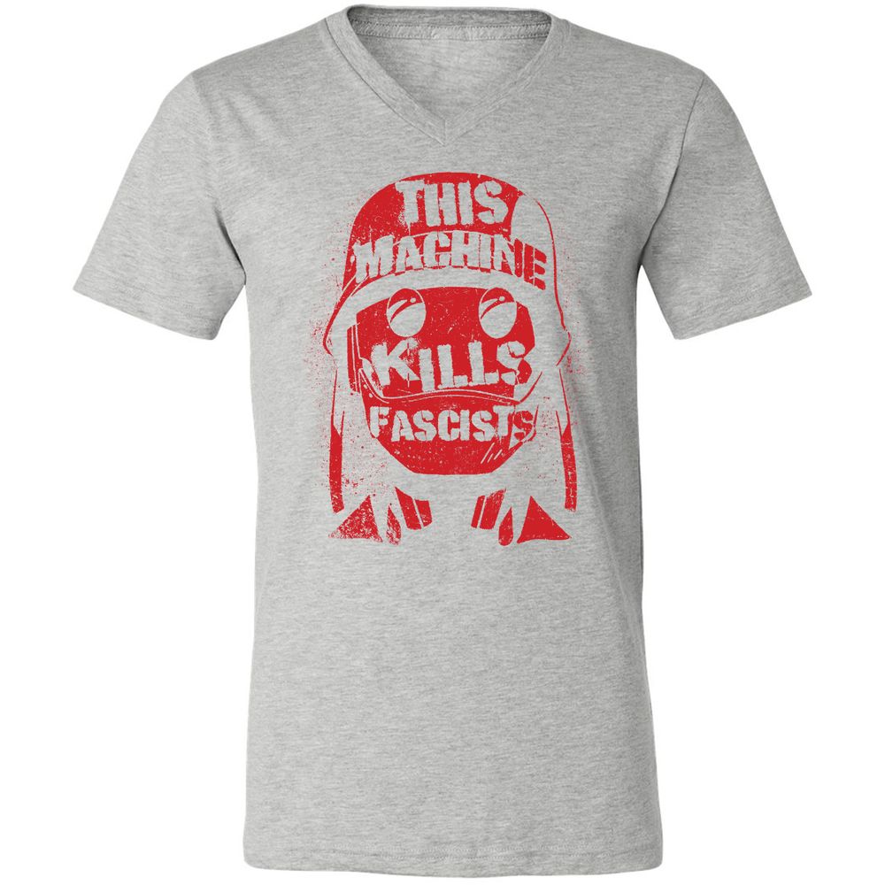 Unisex V-Neck T-Shirt - F2NLAFQE - Athletic Heather - 7