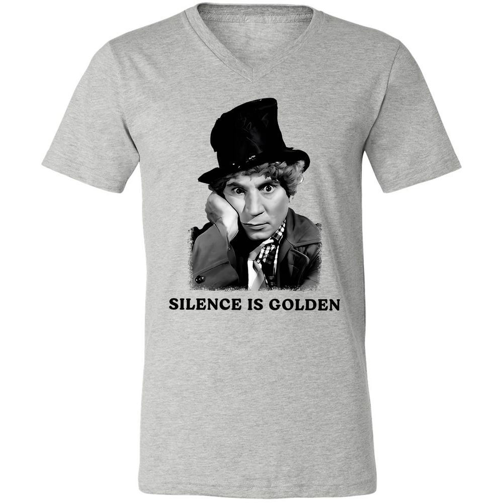 Unisex V-Neck T-Shirt - ZMRZECET - Athletic Heather - 7
