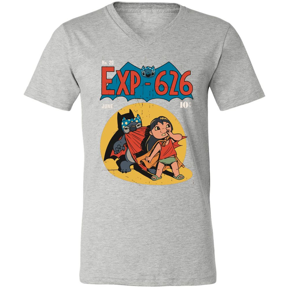 Unisex V-Neck T-Shirt - 37SG9NX4 - Athletic Heather - 7